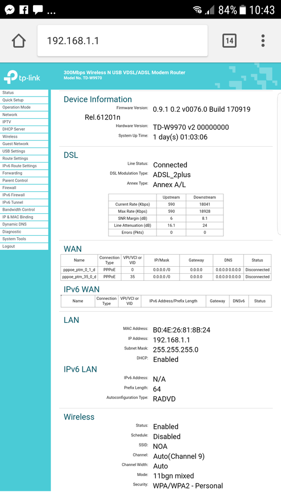 Co jest źle ustawione że nie dziala mi intwrnet