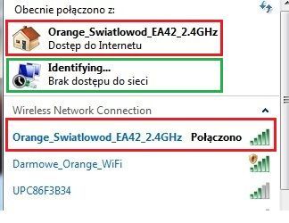 status połączenia