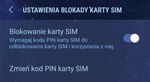 opcja blokady karty SIM w Samsung Galaxy S8