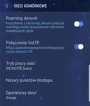 widok włączonej opcji VoLTE na Samsungu S8