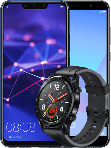 Huawei Mate 20 lite + HTC U12 life + zegarek Huawei Watch GT Sport