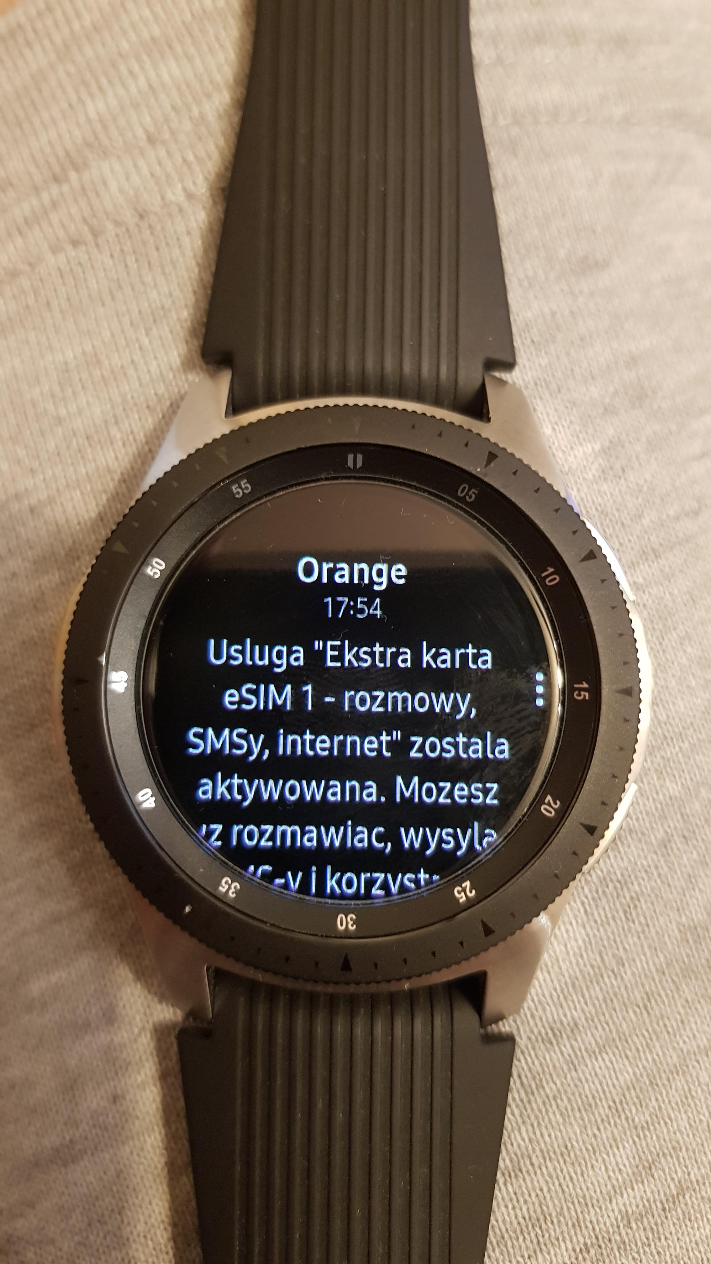 orange esim galaxy watch