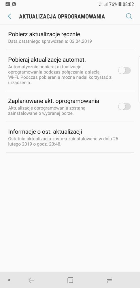 Na Note9 dalej nie ma!