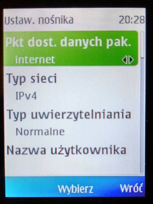 ustawienia punktu dostepowego 1 ekran