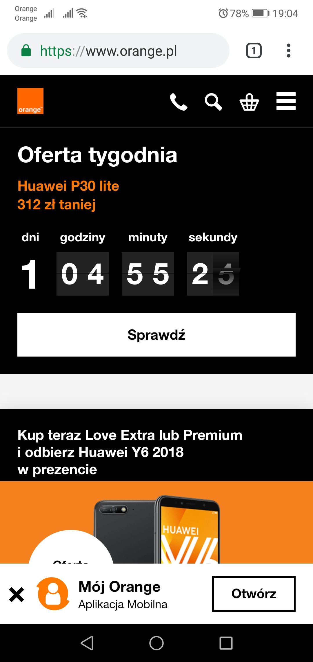 Dodanie Orange Flex do Oferty na stronie Orange.pl Nasz Orange