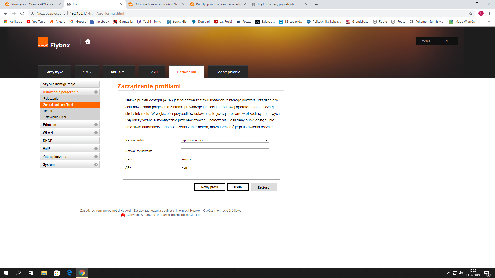 Rozwiązano Orange VPN Błąd prywatnośći Nasz Orange 136956