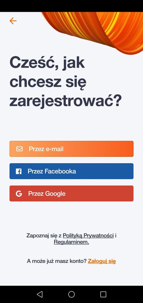 Kilka możliwości rejestracji.
