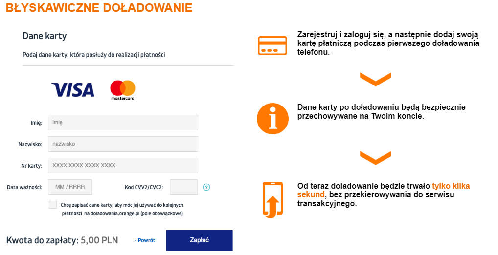 Doładowania Błyskawiczne Na Doladowania.orange.pl - Nasz Orange - 145524