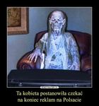 Tak kobieta czekała na koniec reklam w polsacie :D