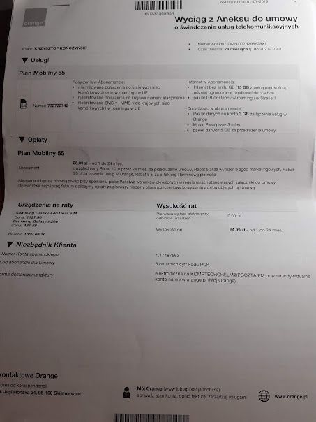 W rozmowie przy przedłużeniu była mowa o 25zł i tak jest na umowie.