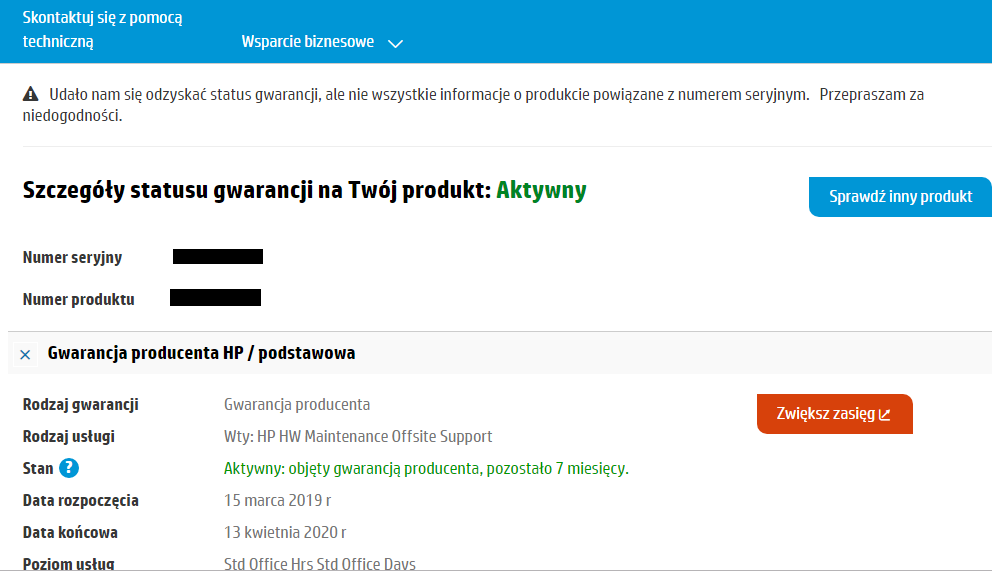 gwarancja HP 255 G7.png