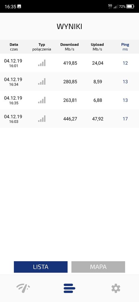 A teraz rewelacja, przesyłam 2 Pomiary zrobione w budynku na Ochocie przy Parku Szczęśliwice