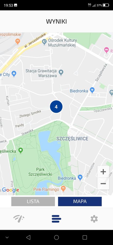 I jeszcze 2 Pomiary 5G i 2 Pomiary WiFi z tego samego lokalu na Ochocie