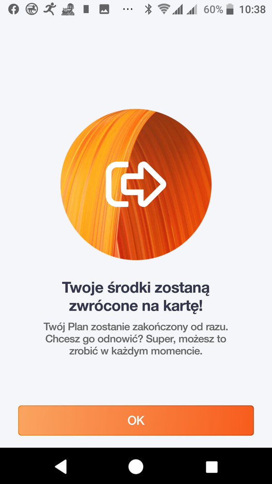 Po kliknięciu na porzednim "tak, rezygnuję i tracę numer"