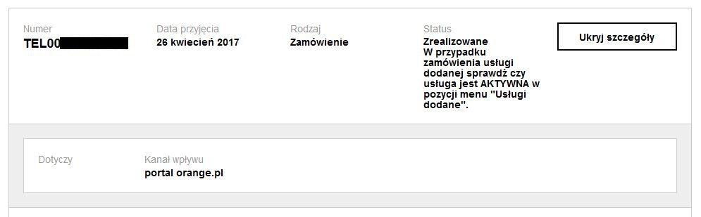 widok statusu zlecenia DARMOWE ORANGE WIFI.JPG