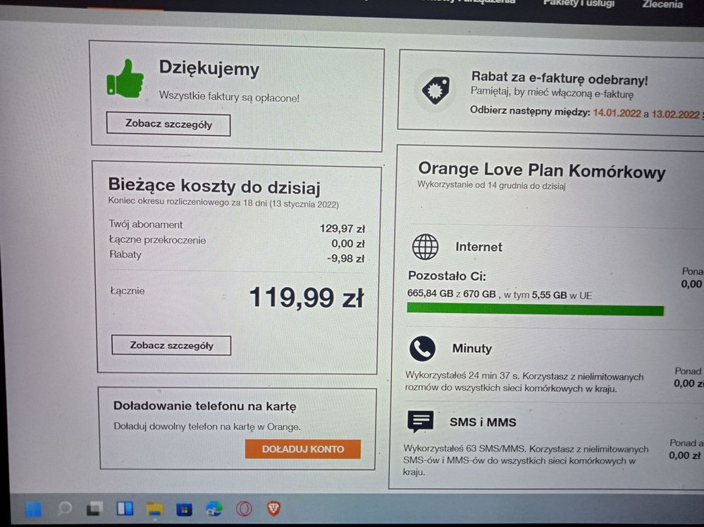 Wszystko regularnie opłacane