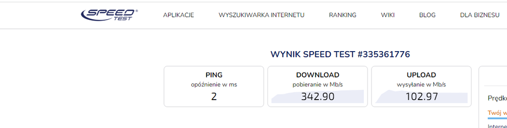 Zrzut pomiaru na WIFI o którym piszę w pierwszym poście