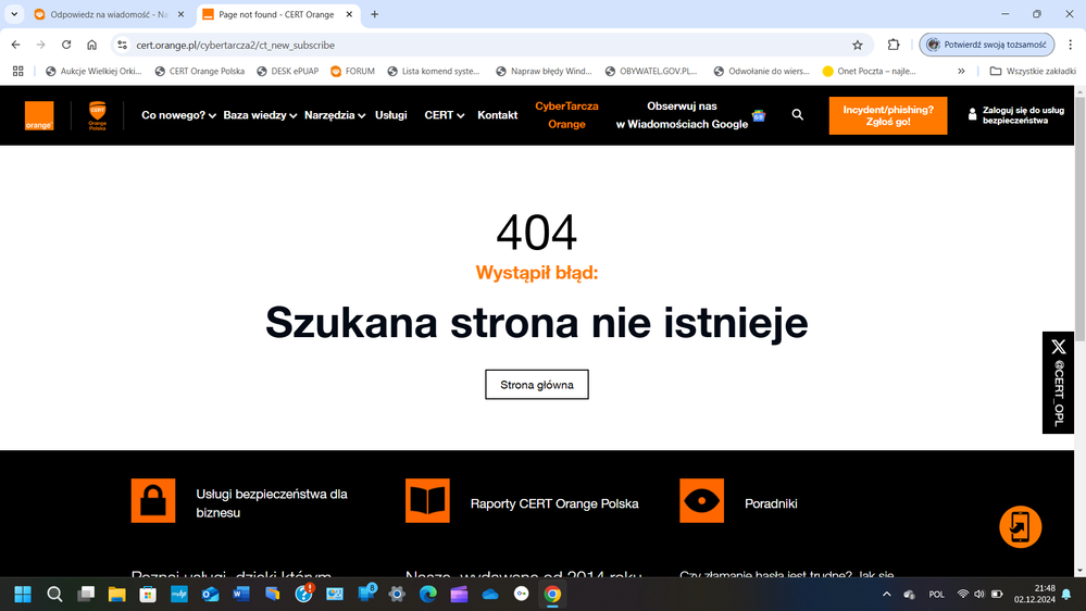 Masz aktualną wersję Chrome Wersja 131.0.6778.86 (Oficjalna wersja) (64-bitowa)