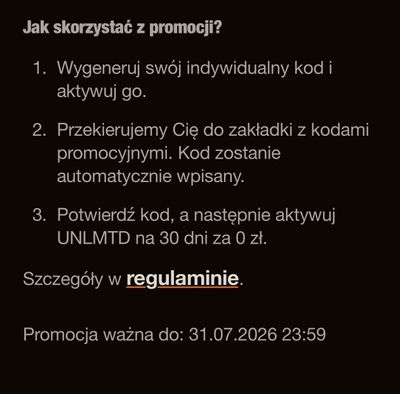 Promocja do końca lipca