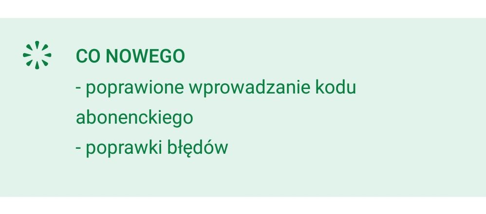 informacje o wprowadzonych poprawkach