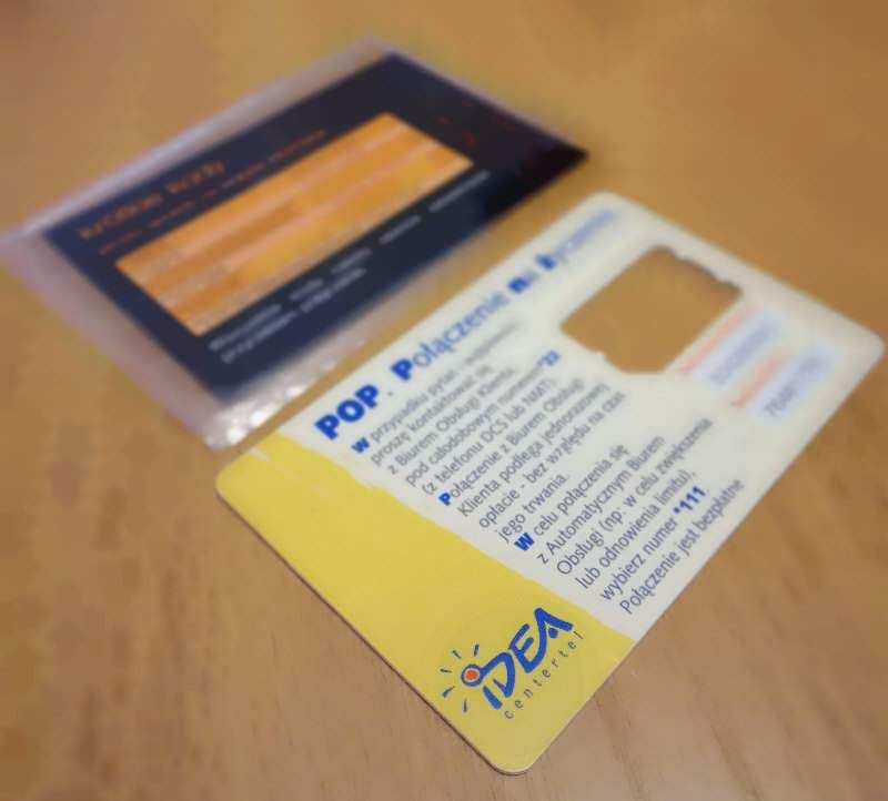 PIERWSZA karta SIM Idea POP